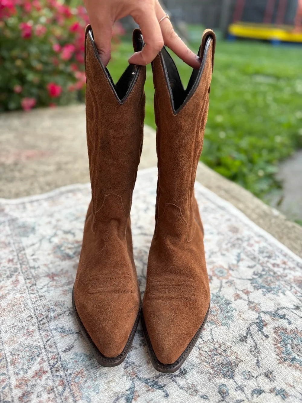 Victorio Ricci Women’s Size 9M Brown Suede Western Cowboy/Cowgirl Boots - Picture 5 of 12